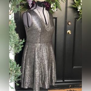 Midi Torrid Dress - Silver